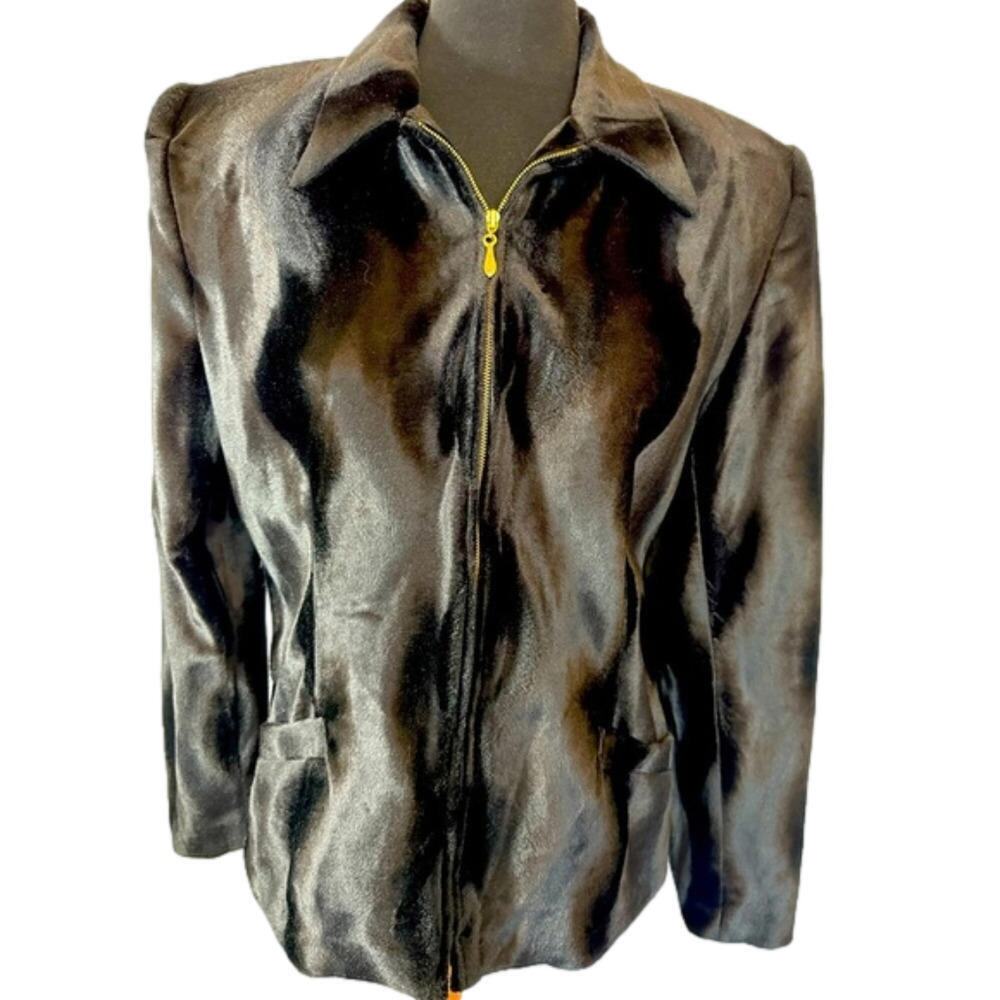 Veleno Sportswear Vintage Faux Fur Jacket - Medium